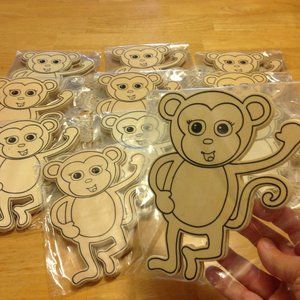 Craft Cut Outs - Monkeys - 33 pieces - Craft / Painting Wood Art